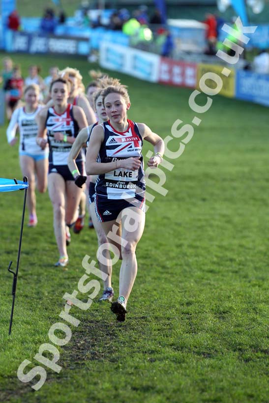 Junior Women, Iona Lake, BUPA Great Edinburgh Cross Country.